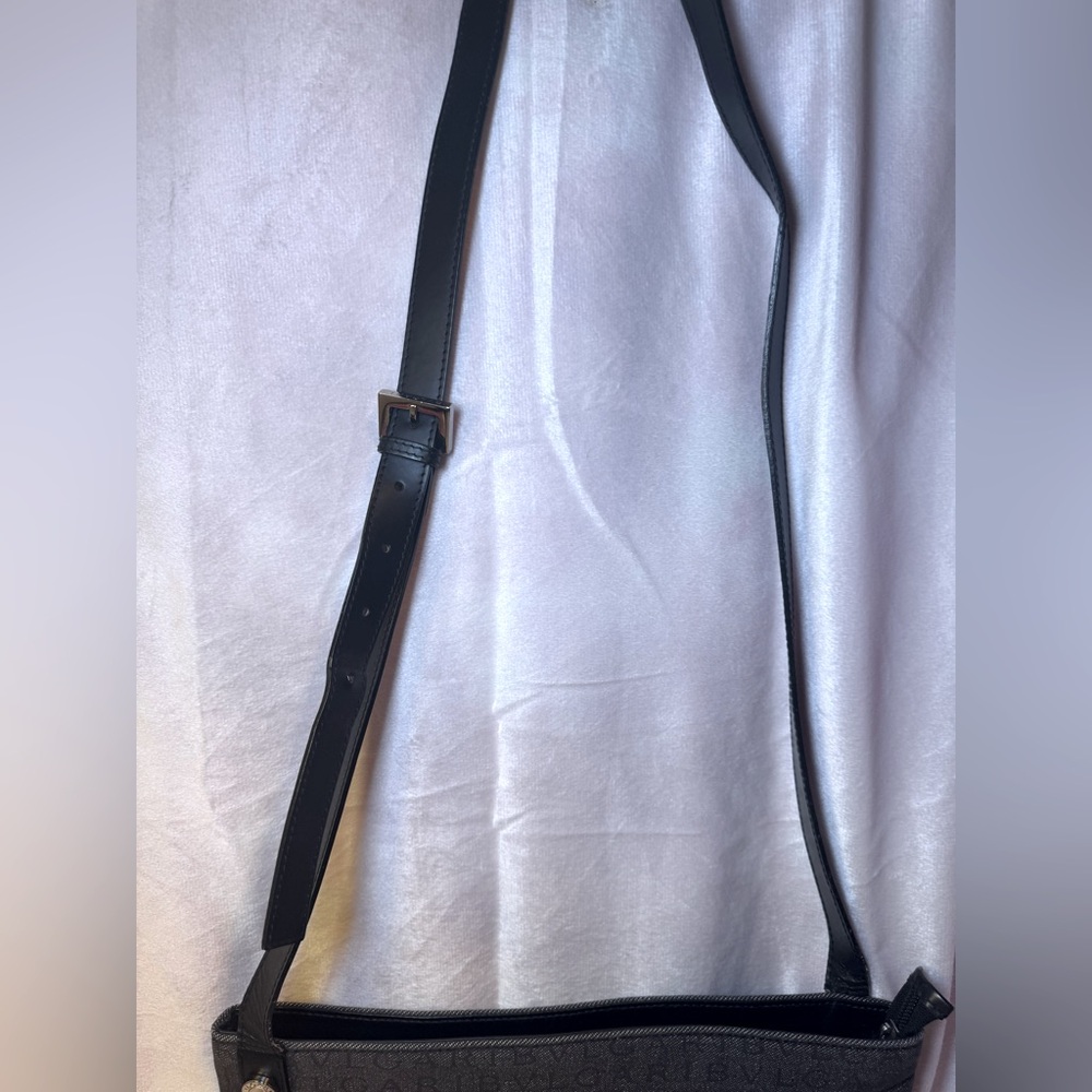 BVLGARI Monogram Canvas Crossbody Bag Rare Vintage 2000s Pristine AUTHENTIC - Picture 4 of 14
